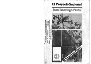 El proyecto nacional