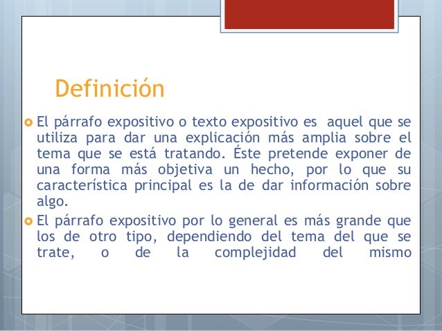 Un Ejemplo De Un Parrafo Expositivo Nuevo Ejemplo