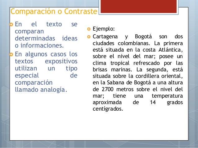 El párrafo expositivo.
