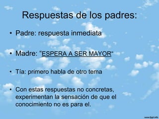 Mediante la introyección y la proyección la mente infantil trata de hacer frente a la ansiedad y el niño interpreta erróneamente  y distorsiona el mundo externo de personas y cosas.