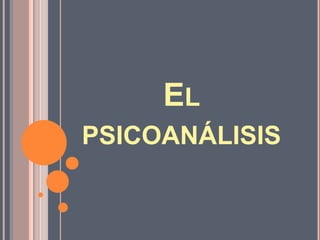 EL
PSICOANÁLISIS
 