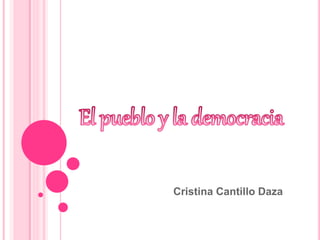 Cristina Cantillo Daza
 