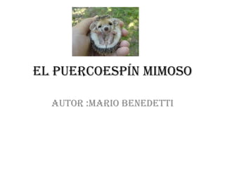 El puercoespín mimoso Autor :Mario Benedetti 