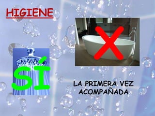 Puerperio tardío: desde el final del puerperio clínico hasta la primera menstruación CUIDADOS DEL PUERPERIO:Higiene