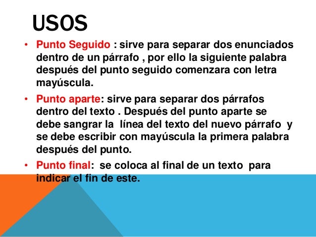 El punto