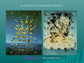 SURREALISMO SALVADOR DALÍ
EL PUNTO EN LA EXPRESIÓN PLÁSTICA
 