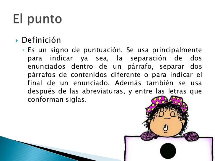El punto y la coma