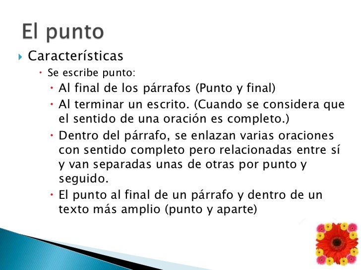 El punto y la coma