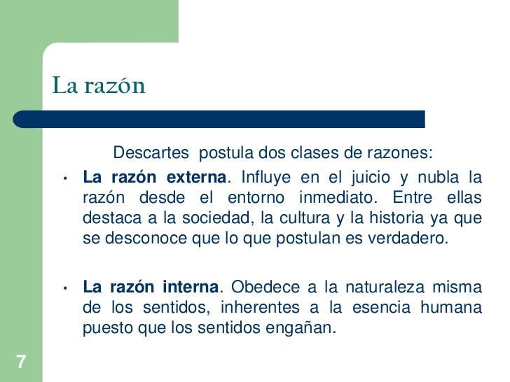 El racionalismo