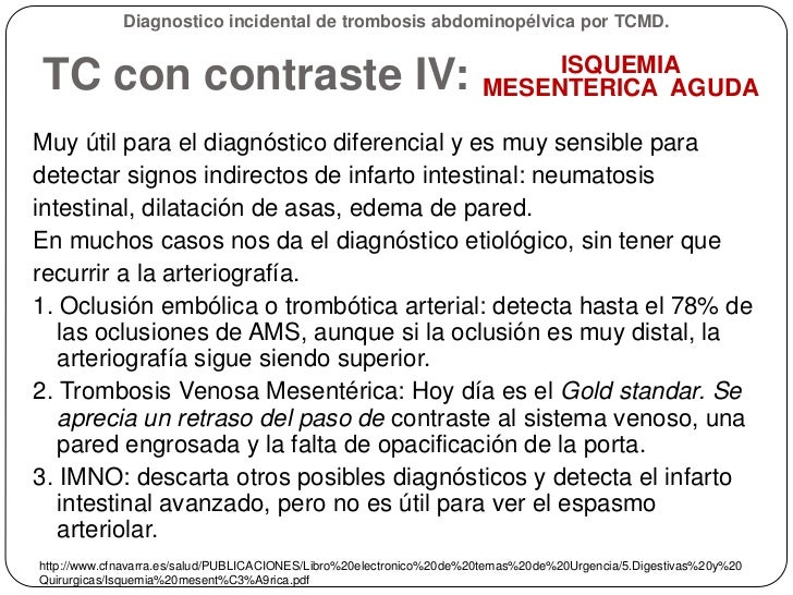 La actividad a la trombosis