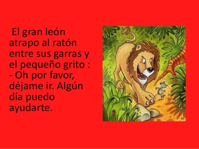 El ratón y el león