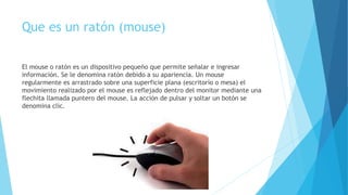 El raton ( mouse) | PPT
