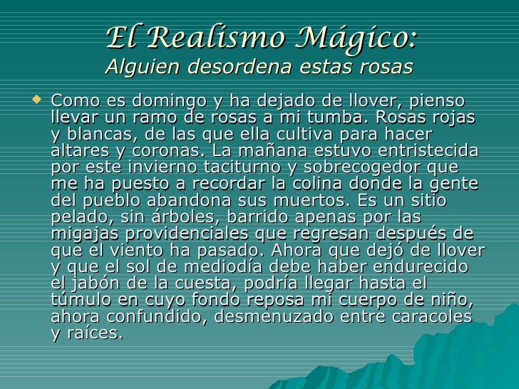 El realismo mágico y el fantástico