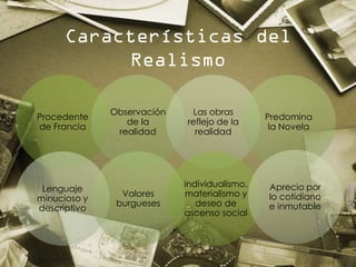 Características del
          Realismo

              Observación    Las obras
Procedente                                 ...