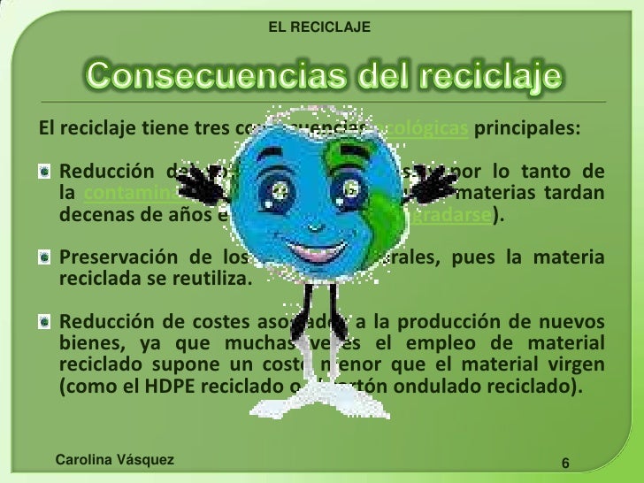 El reciclaje