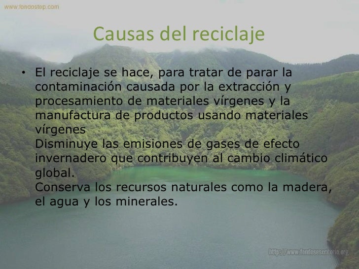 El reciclaje