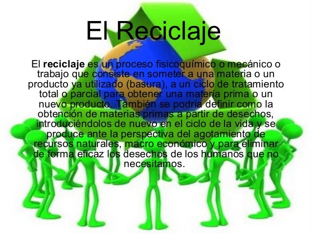 Resultado de imagen para EL RECICLAJE