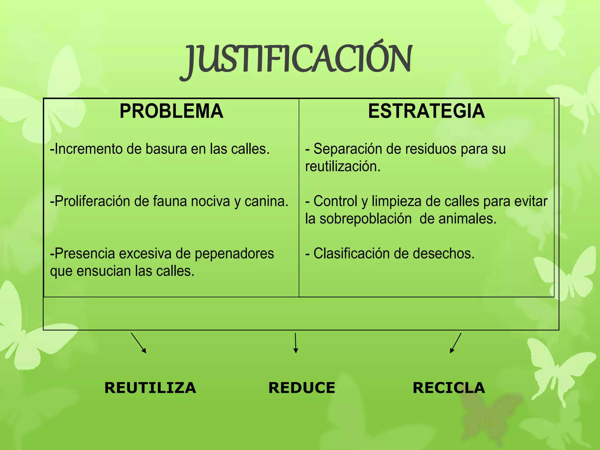 El reciclaje como estrategia para reducir la basura | PPT