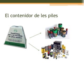 El contenidor de les piles 
 