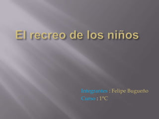 Integrantes : Felipe Bugueño
Curso : 1°C
 