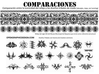 Comparar manifestaciones artísticas-artesanales tradicionales próximas y propias con otras lejanas o ajenas distinguiendo sus similitudes tanto como sus divergencias.