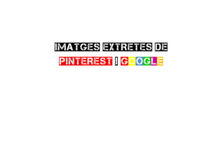 IMATGES EXTRETES DE
PINTEREST I GOOGLE
 