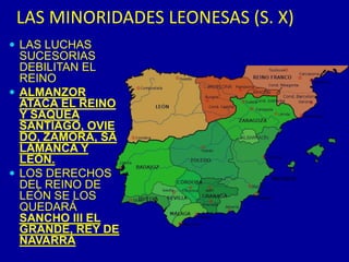 LOS MOZÁRABESLA ACTITUD DE LOS MUSULMANES VARIÓ DURANTE LOS DOS SIGLOS SIGUIENTESAL PRINCIPIO,LOS CRISTIANOS SERÁN RESPETADOS, CON LA ÚNICA OBLIGACIÓN DE PAGAR UN IMPUESTODESPUÉS, LOS MOZÁRABES VAN A SER PERSEGUIDOS POR LOS MUSULMANESSANTIAGO DE PEÑALBA (LEÓN) ARTE MOZÁRABE