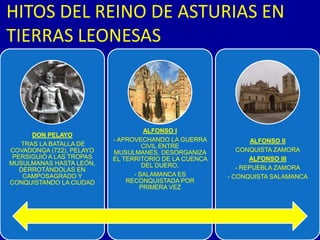 HITOS DEL REINO DE ASTURIAS EN TIERRAS LEONESAS