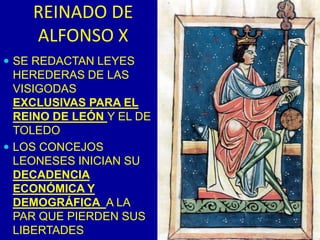 LOS HEREDEROS DE ALFONSO IXALFONSO IX SE CASÓ CON BERENGUELA DE CASTILLA, CON QUIEN TUVO A FERNANDO TRAS ANULARSE EL MATRIMONIO BERENGUELA SE LLEVÓ A SU HIJO A SU TIERRA NATAL Y LOGRÓ CONVERTIRLO EN REY DE CASTILLA  TRAS LA MUERTE DEL  QUE IBA A SER EL HEREDERO,  ENRIQUE IENRIQUE I DE CASTILLA, MUERTO POR UNA PEDRADA EN LA CABEZA