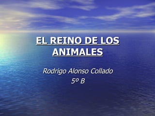 EL REINO DE LOS ANIMALES Rodrigo Alonso Collado 5º B 