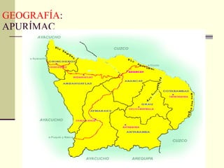 GEOGRAFÍA : APURÍMAC 