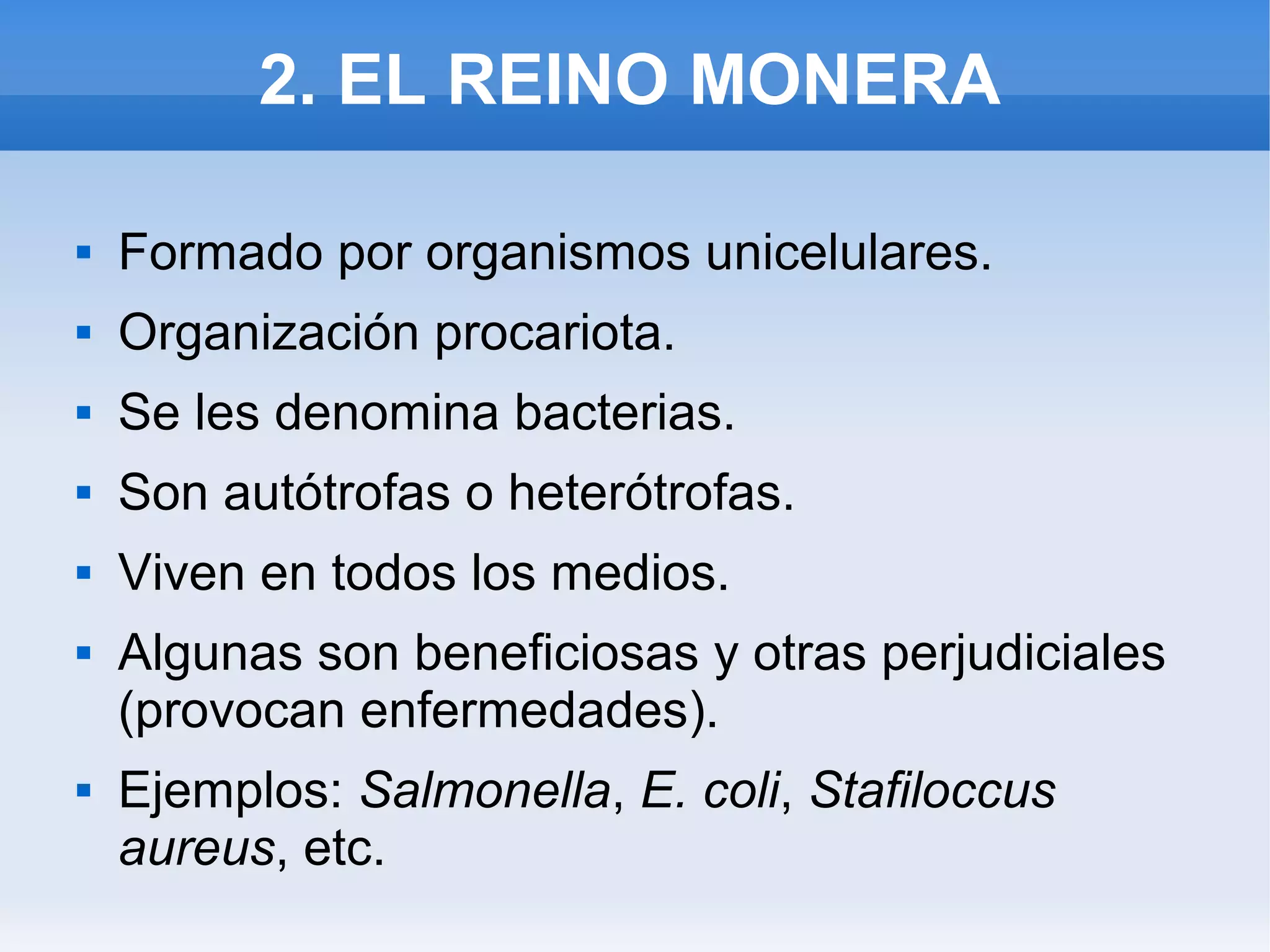 El reino monera | ODP