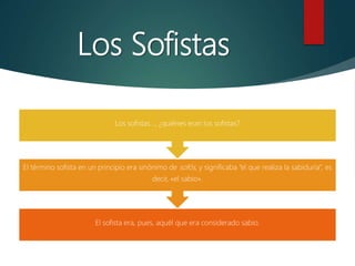 Los Sofistas y el Relativismo