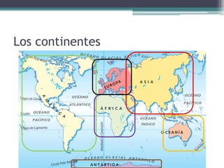 Los continentes
 