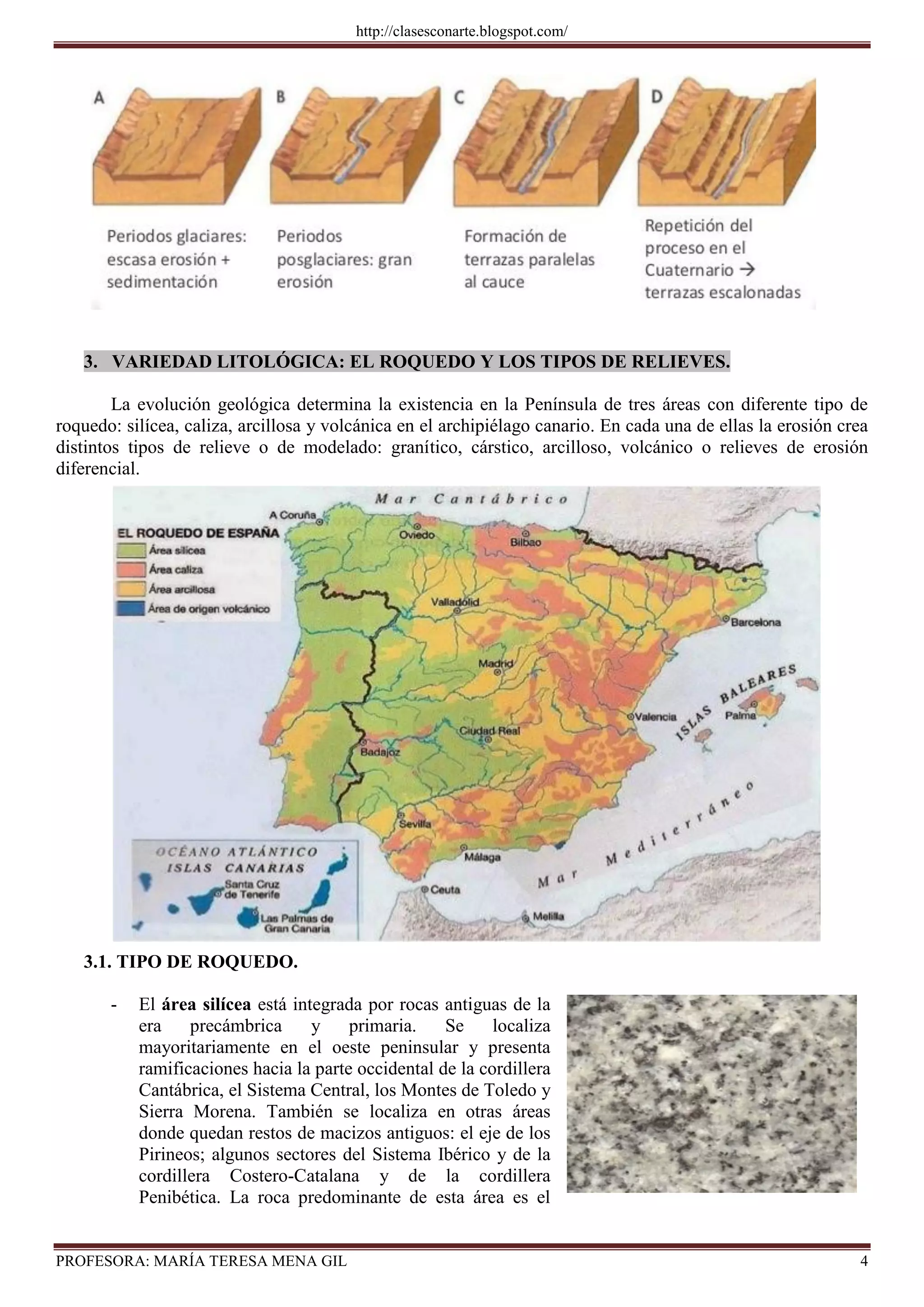 TEMA 1 EL RELIEVE ESPAÑOL | PDF