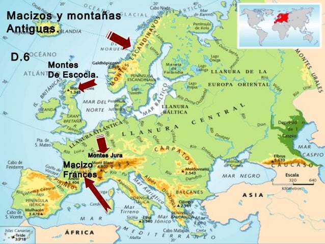 El Relieve De Europa