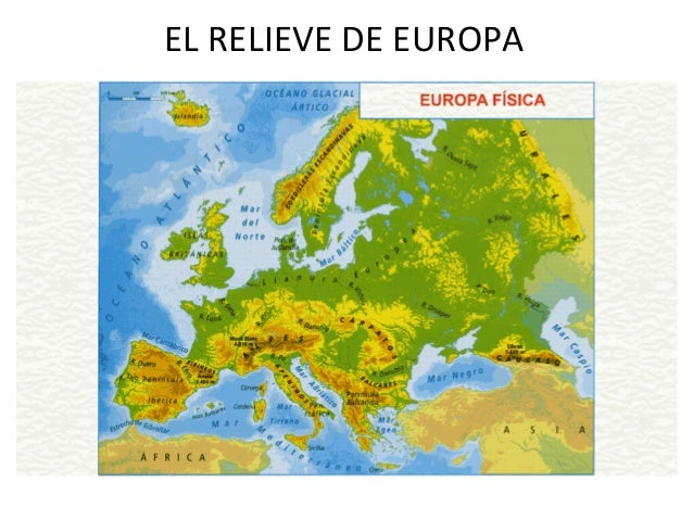 Mapa Del Relieve De Europa