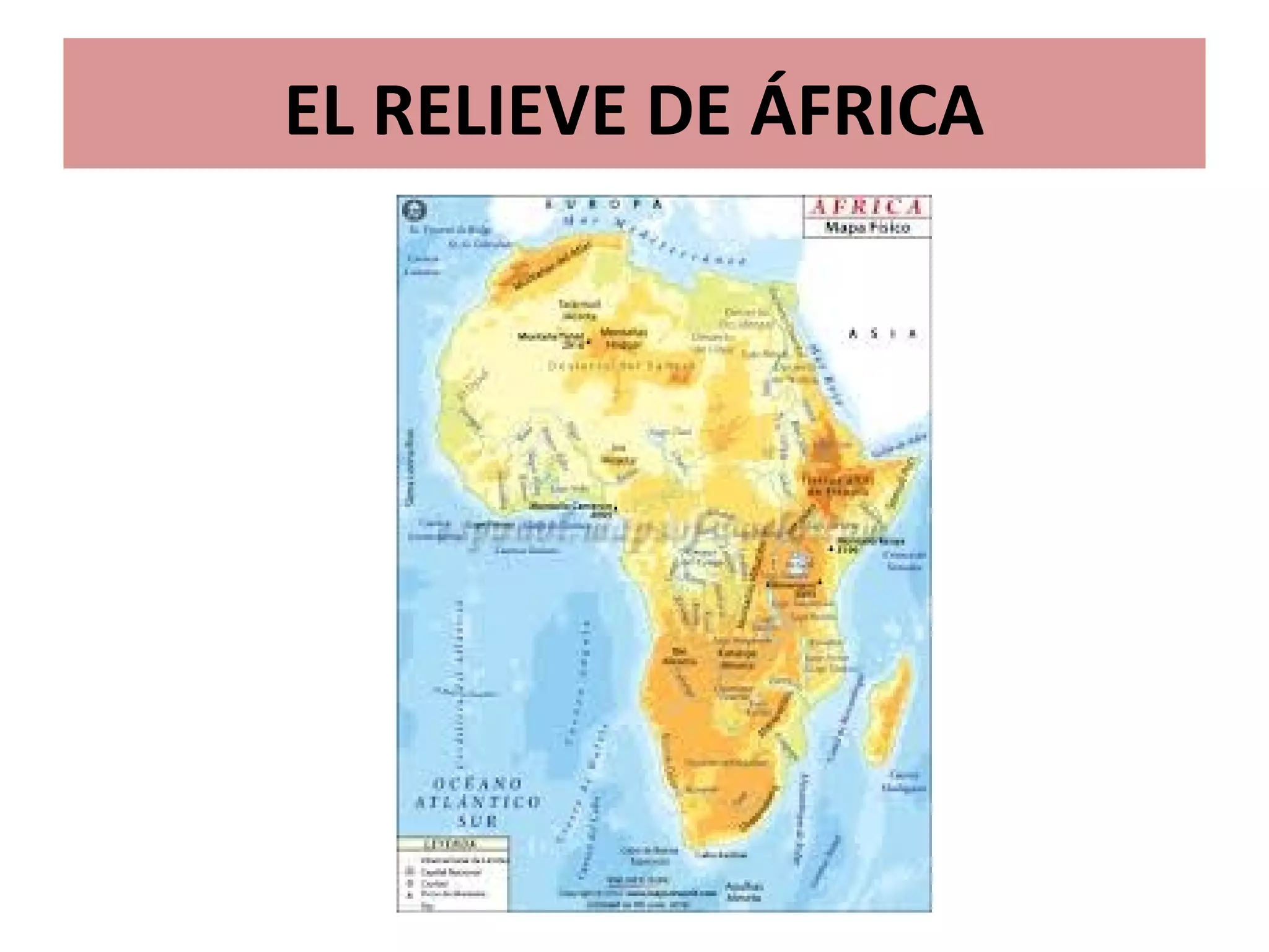 El relieve de África | PPT