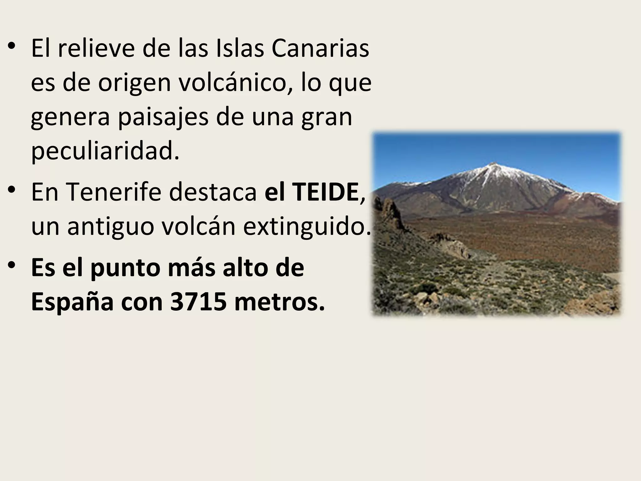 Reliere El relieve insular | PPT