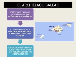 EL ARCHIÉLAGO BALEAR
 