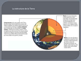 La estructura de la Tierra
 