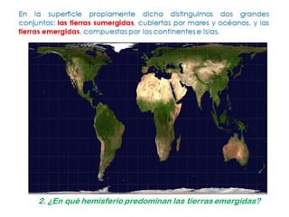 El relieve terrestre.