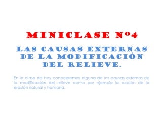 El relieve terrestre.