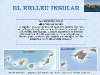 EL RELLEU INSULAR ,[object Object]