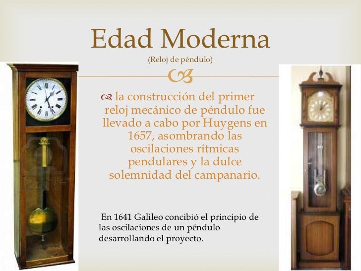 Funcionamiento Del Reloj De Pesas Y Péndulo