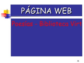 PÁGINA WEB Poesías - Biblioteca Virtual Miguel de Cervantes 