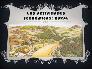 LAS ACTIVIDADES
ECONÓMICAS: RURAL
 