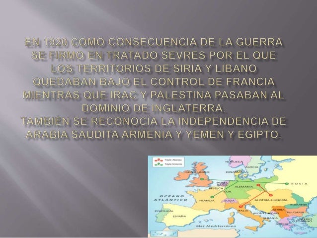 El reparto de medio oriente.