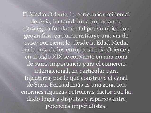 El reparto de medio oriente.