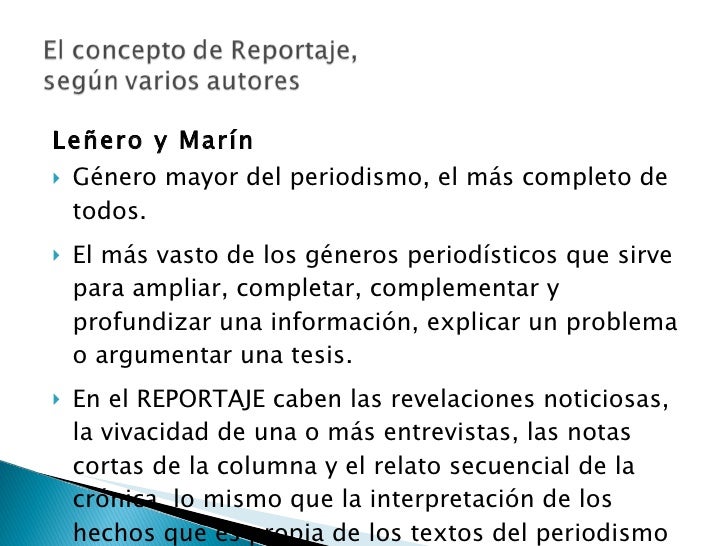 El reportaje